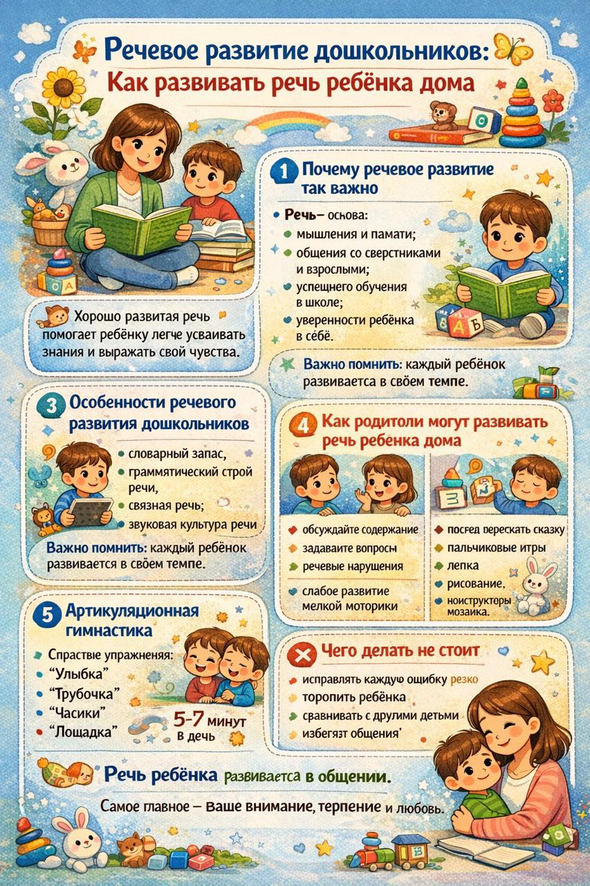 Круглый стол с  родителями . "Как развивать речь дома."
